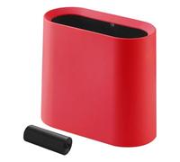 FROMCEO Pattumiera stretta in plastica, design senza coperchio, per piccoli spazi, facile da pulire, include sacchetti per la spazzatura, colore casuale, piccola lattina con coperchio