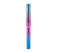 FROMCEO Penna stilografica riempita a pistone Pennino fine Metallic Gradient Colors Calligrafia Penna Bambino Adulto Scrittura Disegno Forniture