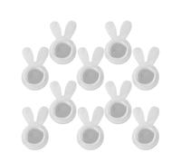 FROMCEO Retro in silicone per orecchini con acrilico per orecchie cadenti, stabilizzatore per orecchini pesanti, trasparente, anallergico, accessorio per conigli, orecchini