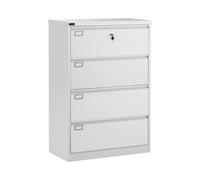 Fromm & Starck Cassettiera per ufficio in metallo con chiave - 132 cm - 4 cassetti STAR_MCAB_10