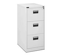 Fromm & Starck Cassettiera Per Ufficio In Metallo Con Serratura A Chiave Armadio In Acciaio STAR_MCAB_18 (3 cassetti, 125 kg)