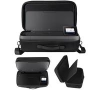FRONET Custodia rigida per HP OfficeJet 250 CZ992A Stampante All-in-One Portatile (CZ992A) - Borsa a tracolla con cinturino removibile, scomparti per accessori e carta, antiurto, impermeabile, nera