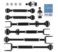 Front Ball Joint & Rear Camber Control Arms Toe Kit Set For Honda Accord 2008-17