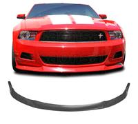 Front Bumper Add-on Lip STL Per 10-12 Ford Mustang V6 Base, Nero PU