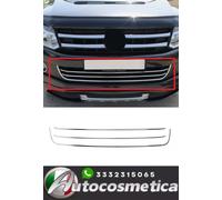 Front Bumper Grill Trim Molding for VW Amarok 2010-2016 Stainless Steel 3 Pcs