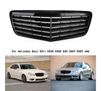 Front Bumper Grille Grill per Mercedes Benz W211 E350 500 2007-09 Gloss BlK L3