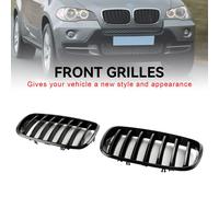 Front Bumper Kidney Grille Grill Per BMW X5 E70 X6 E71 2007-2013 Gloss Black S Y