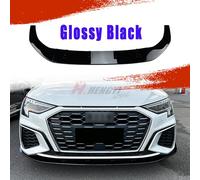 Front Bumper Lip Spoiler Splitter Body Kit Apron For AUDI A3 S LINE S3 8Y 2020+