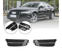 Front Bumper Lower Grille Grill per Audi A6 C7 S-Line 2016-2018 Black Chrome A Y
