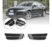 Front Bumper Lower Grille Grill per Audi A6 C7 S-Line 2016-2018 Black Chrome A Y