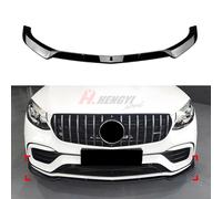 Front Bumper Spoiler Splitter Lip Kit Black For BENZ X253 C253 W253 AMG 63 16-19