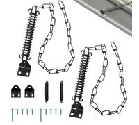 Front Door Chain Lock 2 Pieces Gate Safety Hardware Latch Shock Absorption