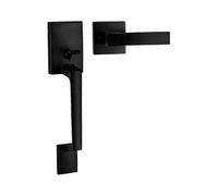 Front Door Handleset Black Entry Door Handle Set with Door Lever for Right And Left Handed Sided Doors, Matte Blackthe Best One The Best One