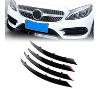 Front Fog Light Air Vent Cover Trim For Benz C Class 2015-2018 Glossy Black ka