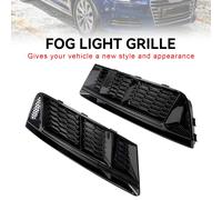 Front Fog Light Grill Lower Bumper Grille Chrome Per AUDI A4 B9 2016-2018 S1