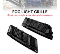 Front Fog Light Grill Lower Bumper Grille Chrome Per AUDI A4 B9 2016-2018 S1