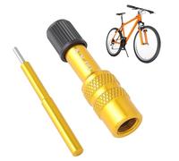 Front Fork Valve Adapter - 47.3x11.3MM Bicycle Valve Adapter | Bike Suspension Fork Schradeřřřřř Connector - Aluminum Alloy Air Extension Converter | Mountain Downhill Cycling Accessory | AV ForkNozzl