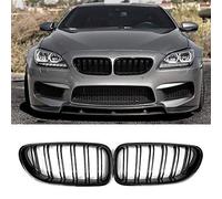 Front Grille, Kidney Grill Replacement for BMW 2012-2017 6 Series F06 F12 F13 (ABS, Gloss Black)