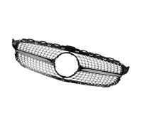 Front Grille Per BENZ Classe C W205 C205 2015 2016 2017 2018 Per Griglia Anteriore Per AMG Style Diamond Nero Lucido Anteriore Auto Grill