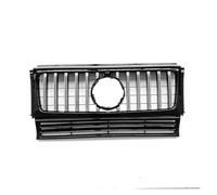Front Grille Per Benz Classe G W463 G500 G550 G63 G65 G55 Per AMG 1990-2018 GT R Style Griglia Aspirazione Anteriore Paraurti Griglia Accessori Di Messa A Punto Anteriore Auto Grill(Silver)