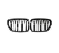 Front Grille Per BMW Per E84 Per X1 18i 20i 25i 28i 2009-2015 Griglie Corsa Nere Lucide Copertura Sportiva A Doppia Stecca Paraurti Anteriore Griglia A Doppio Rene Anteriore Auto Grill