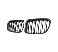 Front Grille Per BMW Per X1 E84 2010 2011 2012 2013 2014 2015 Griglia Sportiva Con Doppia Linea Di Listelli Griglie Per Paraurti Anteriore Nero Lucido Per Auto Anteriore Auto Grill
