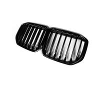 Front Grille Per BMW Per X7 G07 2019 2020-2022 Griglia Anteriore A Doppio Rene, Paraurti Superiore A Linea Singola Griglia A Maglie Griglie Da Corsa Nero Lucido Anteriore Auto Grill(Single Slat Style)