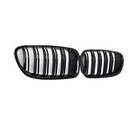 Front Grille Per BMW Serie 5 F10 F11 F18 520d 530d 540i 2010-2017 Griglia Sportiva Anteriore A Doppio Rene, 1 Paio, Nero Lucido, Doppia Griglia Da Corsa Anteriore Auto Grill