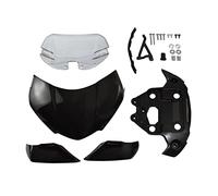 Front Headlight Windscreen Windshield Wind Deflector Headlamp Fairing Cover Compatible With Triumph Speed Triple 1200 RS 2021 2022(Black - Type-2)
