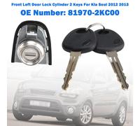 Front Left Door Lock Cylinder 2 Keys 81970-2KC00 Per Kia Soul 2012 2013 T9