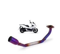 Front Link Pipe With Sensor Port For Honda PCX125/PCX150 | 2021-2024 Motorcycle Slip-On Front Exhaust Connecting Pipe With Sensor Port