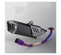 Front Link Pipe With Sensor Port For Honda PCX125/PCX150 | 2021-2024 Motorcycle Slip-On Front Exhaust Connecting Pipe With Sensor Port