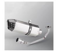 Front Link Pipe With Sensor Port For Honda PCX125/PCX150 | 2021-2024 Motorcycle Slip-On Front Exhaust Connecting Pipe With Sensor Port