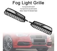 Front Lower Bumper Fog Light Cover Grille Per AUDI A3 S3 S-Line 2013-2016