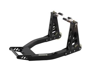 Front Motorbike paddock Stand Adjustable rubber weels Aluminum