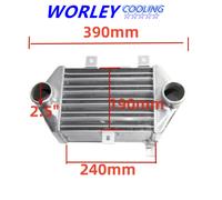 Front Mount Intercooler Overall size 390 x 280 x 140mm 2.5" Inch In/Outlet new