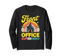 Front Office Segretario Supereroico Supporto Amministratore Divertente Maglia a Manica