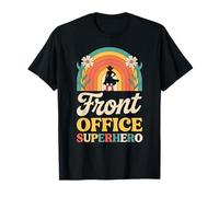 Front Office Segretario Supereroico Supporto Amministratore Divertente Maglietta
