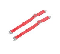 Front Or Rear Suspension Travel Limit Straps for Losi 1:8 LMT 1.0 & 2.0/1:6 Super Baja 1.0 & 2.0/1:10 Baja Rey/Rock Rey/for Traxxas 1:7 UDR/Axial 1:10 RBX10 - Silver+Red