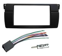 Front Panel frame 1/2 Din Fascias CD Bezel | for bmw 3 Series E46 1998-2005, for DVD Stereo Panel, for dash mount, refitting trim kit, frame(Version A wire)