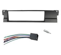Front Panel frame 1/2 Din Fascias CD Bezel | for bmw 3 Series E46 1998-2005, for DVD Stereo Panel, for dash mount, refitting trim kit, frame(1 din wire)