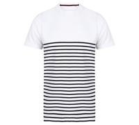 Front Row Breton Maglietta A Strisce Senza Etichetta Adulto Unisex (RW9331)