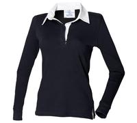 Front Row Camicia da donna a maniche lunghe increspato (FR101) - Feminine Fit Co