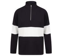 Front Row Felpa Bicolore Collo Alto Adulti Unisex (PC3978)