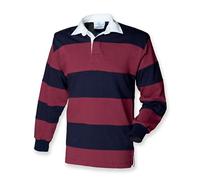 Front Row - Maglietta a righe, a maniche lunghe, da rugby