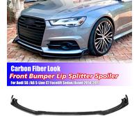 FRONT SPOILER LAMA SOTTOPARAURTI FRONT SPLITTER PER AUDI A6 C7 S-LINE 2014-2017