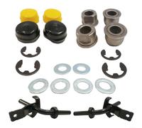 Front Steering Spindle Kit per D100 D105 D110 D120 D130 D140 D150, compatibile con LA100 LA110 LA120 LA130 LA140 LA150 S240 X105 X125 X15555 X15555 R, metallo, prese incluse. e dischi