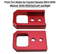 Front Tow Hooks per Toyota Tacoma 24-26 4Runner 2025-2026 Red Left and Right T0