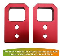 Front Tow Hooks per Toyota Tacoma 24-26 4Runner 2025-2026 Red Left and Right Y1