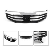 Front Upper Bumper Hood Black Chrome Grille Grill PER Honda Accord 2011-2012 4DR